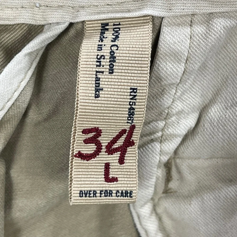 Ezra Fitch Chino Pants Mens 34 Baggy Skater Grunge Utility Gorpcore Button Fly‎